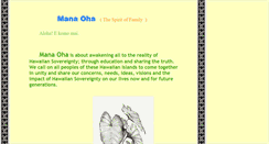 Desktop Screenshot of manaoha.org