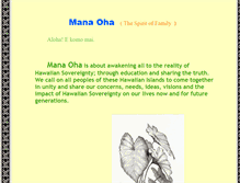 Tablet Screenshot of manaoha.org